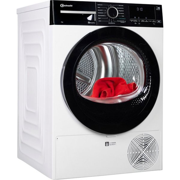 BAUKNECHT Wärmepumpentrockner TR Super Eco 8B, Silent Spin - leises Trocknen dank optimierter Trommelbeschichtung