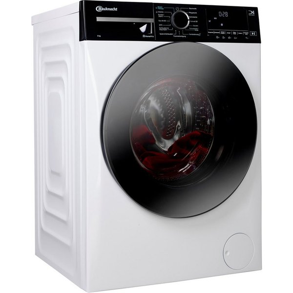 BAUKNECHT Waschmaschine B WM Smart Eco 9A, 9 kg, 1400 U/min, Adaptive Wash – Intelligente Anpassung der Programme an Ihre Wünsche