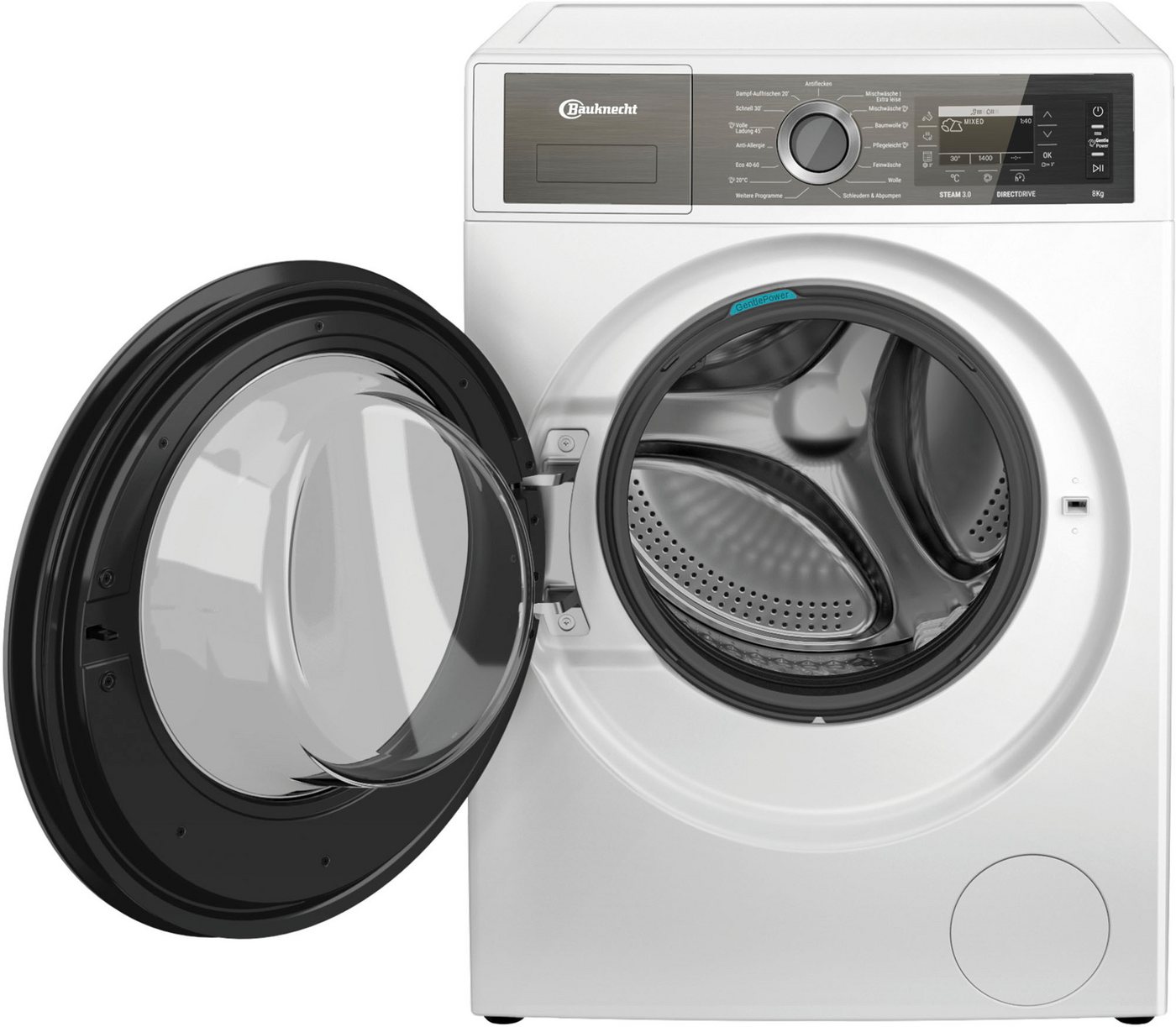BAUKNECHT Waschmaschine B7X 89E SILENCE DE, 8 kg, 1400 U/min, Die leiseste Bauknecht Waschmaschine – Tag und Nacht nutzbar – Bild 3 von 5