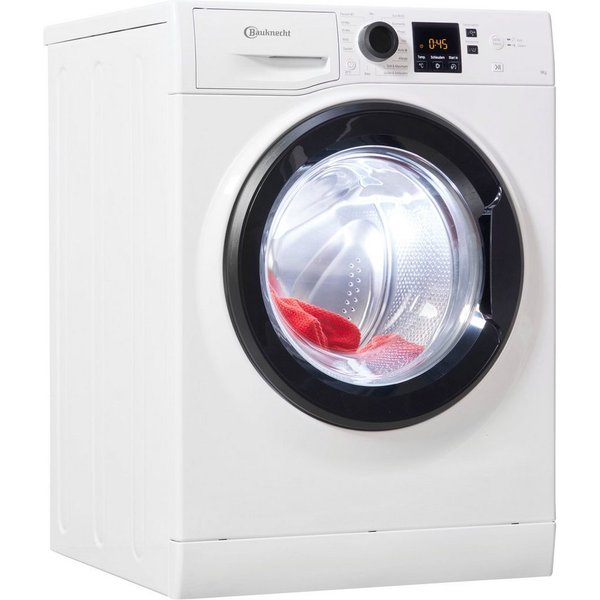 BAUKNECHT Waschmaschine Super Eco 948 A, 9 kg, 1400 U/min, 4 Jahre Herstellergarantie, Kurz 45 Minuten und 40° Antiflecken