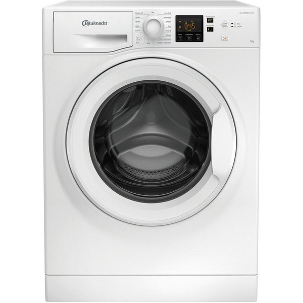 BAUKNECHT Waschmaschine WBP 714A, 7 kg, 1400 U/min, Kurz 45' – saubere Wäsche bei voller Beladung in nur 45 Minuten