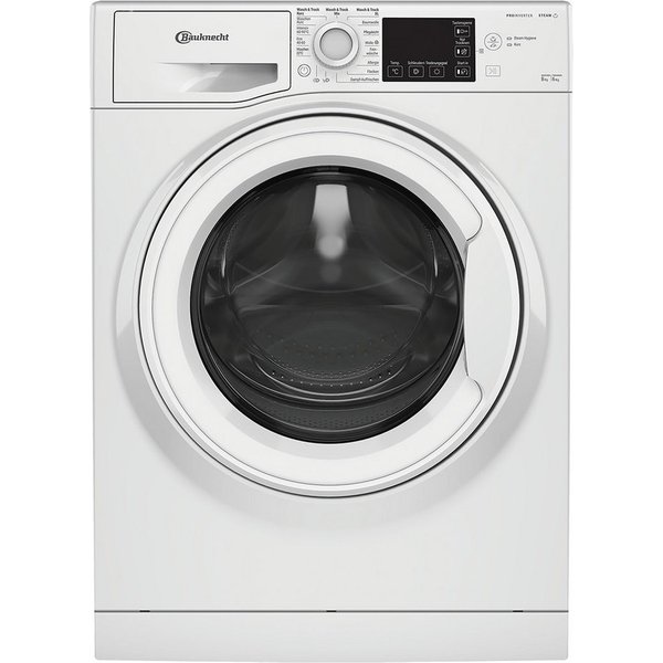 BAUKNECHT Waschtrockner WD ECO SHIELD 8614 D, 8 kg, 6 kg, 1400 U/min, Steam Hygiene mit Antivirus, Flecken 40°, Steam Refresh