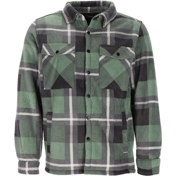 Baumfuchs Langarmhemd Herren Thermohemd mit Karomuster - Hemd-Jacke mit Sherpafleece-Futter