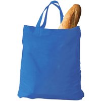Baumwoll-Tragetaschen, blau 38x42 cm mit zwei kurzen Henkeln