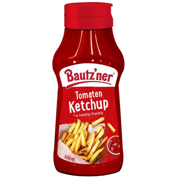 Bautz'ner Saucen, Bautzner Tomaten Ketchup fruchtig wuerzig klassischer Genuss 500ml