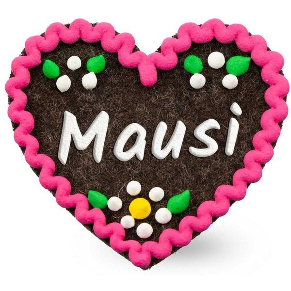 Bavariashop Brosche Filzherz-Anstecker "Mausi"