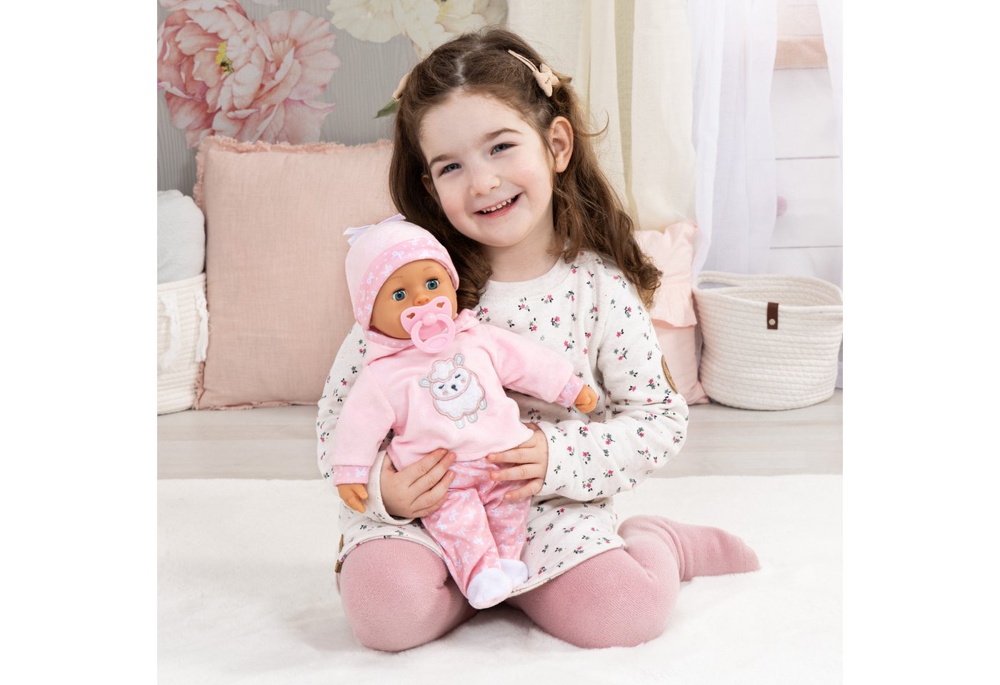 Bayer Babypuppe First Words 38 cm hellrosa – Bild 3 von 4