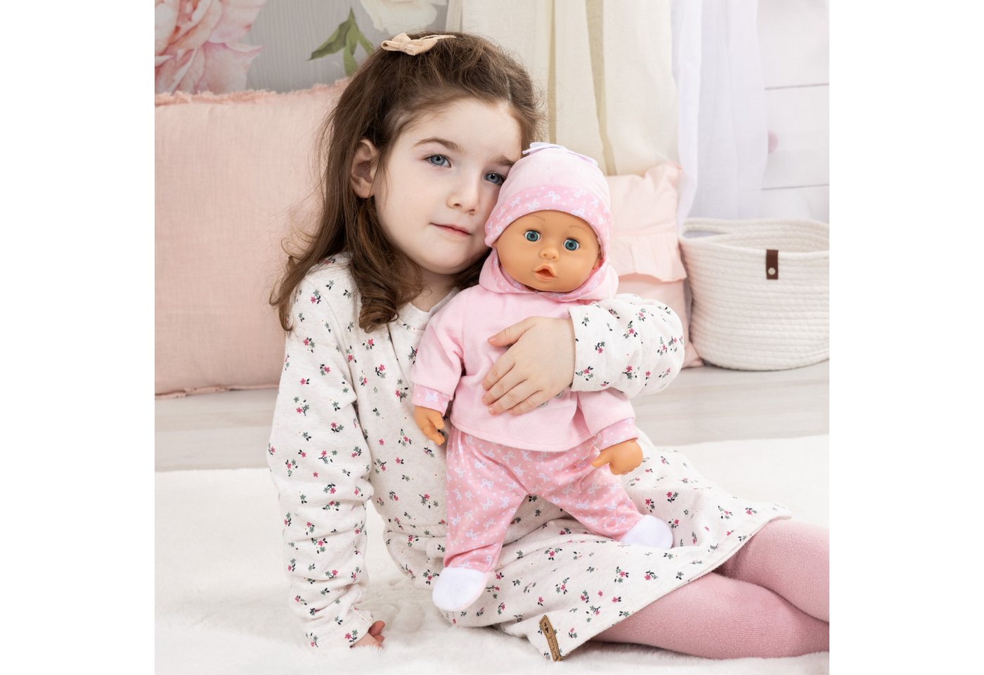 Bayer Babypuppe First Words 38 cm hellrosa – Bild 4 von 4