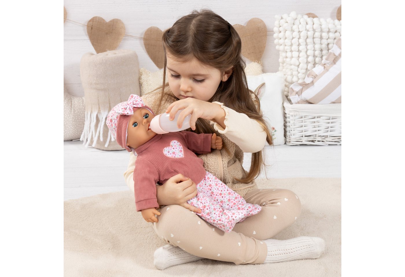 Bayer Babypuppe First Words 38 cm rosa – Bild 5 von 5