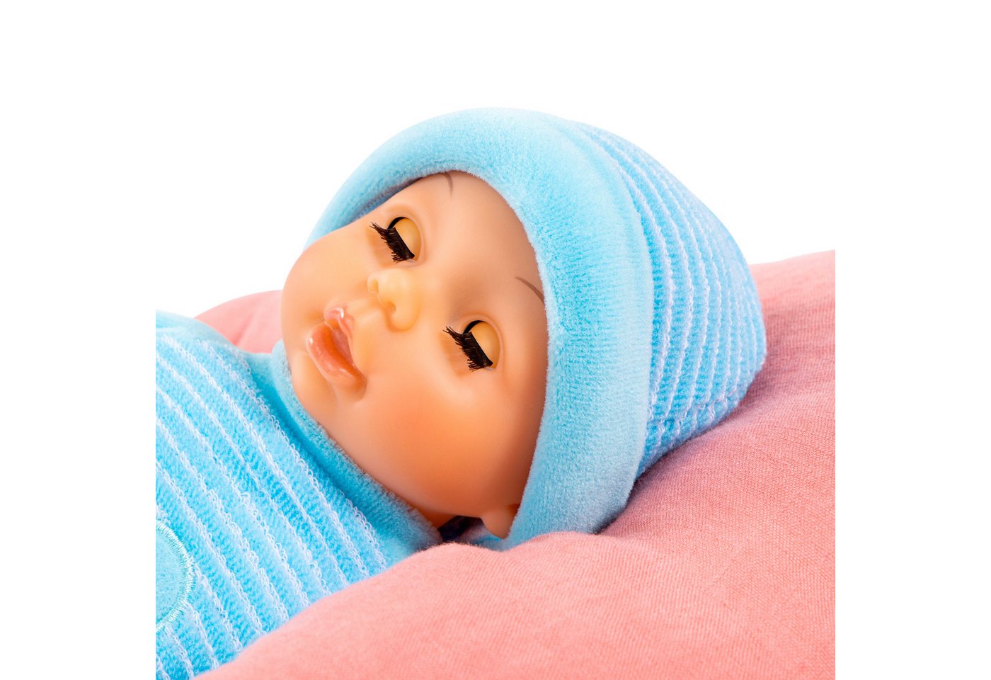 Bayer Babypuppe My First Baby, 28 cm blau – Bild 3 von 5