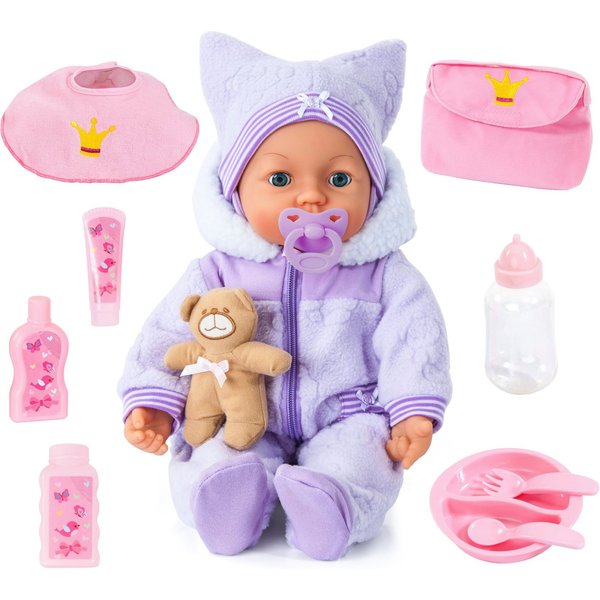 Bayer Babypuppe Piccolina Magic Eyes, mit Funktion und Zubehör