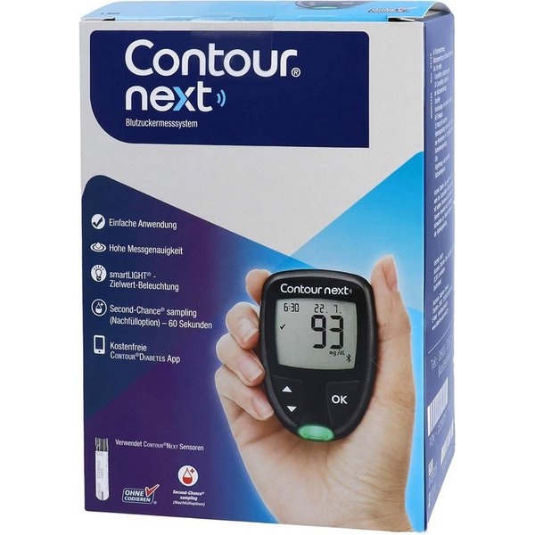 Bayer Blutzuckermessgerät CONTOUR Next NEU Set Blutzuckermessgerät mg/dl,1St