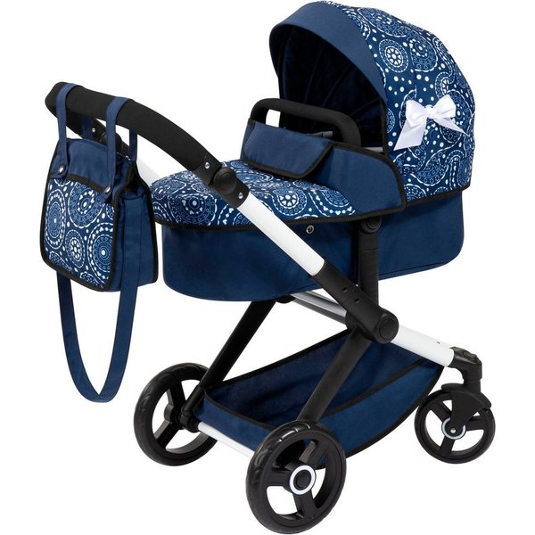 Bayer Kombi-Puppenwagen Xeo, blau Schleife