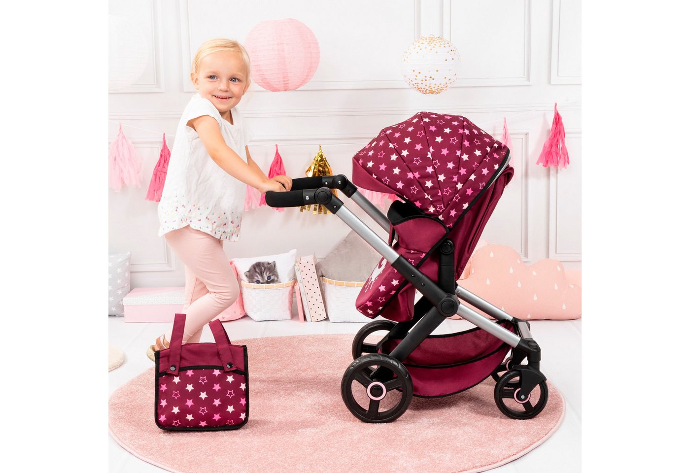Bayer Kombi-Puppenwagen Xeo – Bild 5 von 5