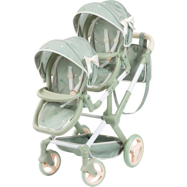 Bayer Puppen-Zwillingsbuggy Xeo Twin, mit Wickeltasche