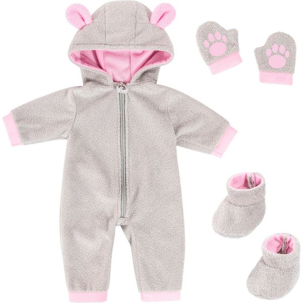 Bayer Puppenkleidung Plüschoverall 38-42 (Set, 3-tlg)
