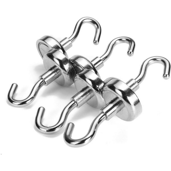 BAYLI Magnet 10 Stück Haken Magnet klein, super Starker magnetische Haken [Ø 20mm
