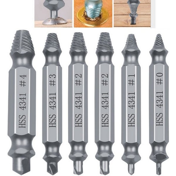 BAYLI Multitool Beschädigte Schraubenausdreher Satz 12-tlg., Speed Out Linksausdreher