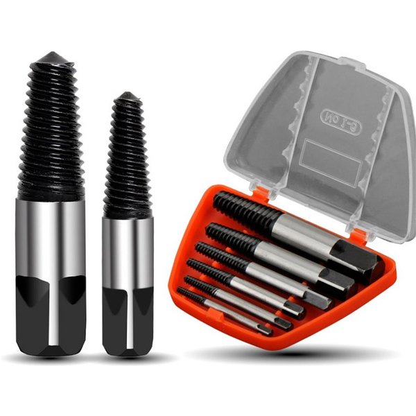 BAYLI Multitool Beschädigte Schraubenausdreher Satz 6-tlg., Speed Out Linksausdreher