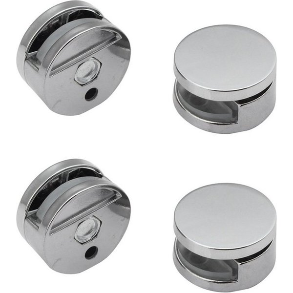 BAYLI Regal Spiegelaufhängung Clips, 4 x Spiegelklammern, Spiegelhalterung -