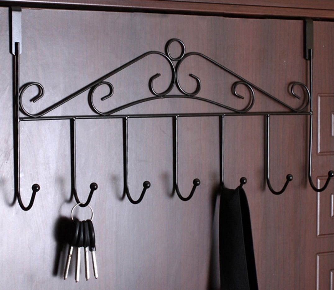 BAYLI Türgarderobe 42,5cm Türgarderobe Metall für Montage über der Tür, Kleiderhaken – Bild 3 von 5
