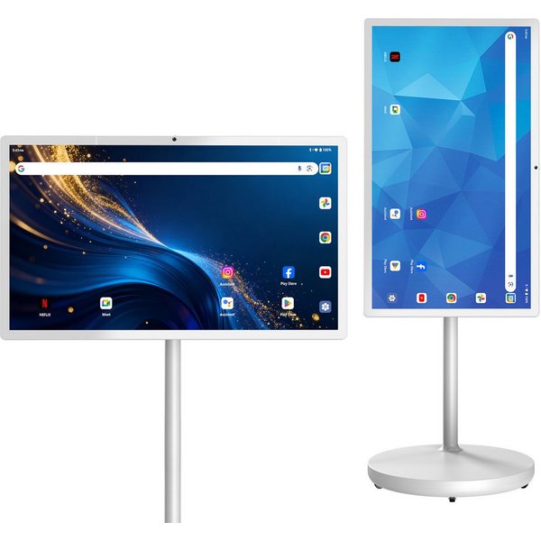 BBG C20P LED-Fernseher (32 Zoll, 1920 × 1080 Pixel, FHD, Mobiler Smart Screen 32 Zoll (31,5), Touchscreen, Android 15, 8.000-mAh-Akku, 360°-Lenkrollen, FHD, Air
