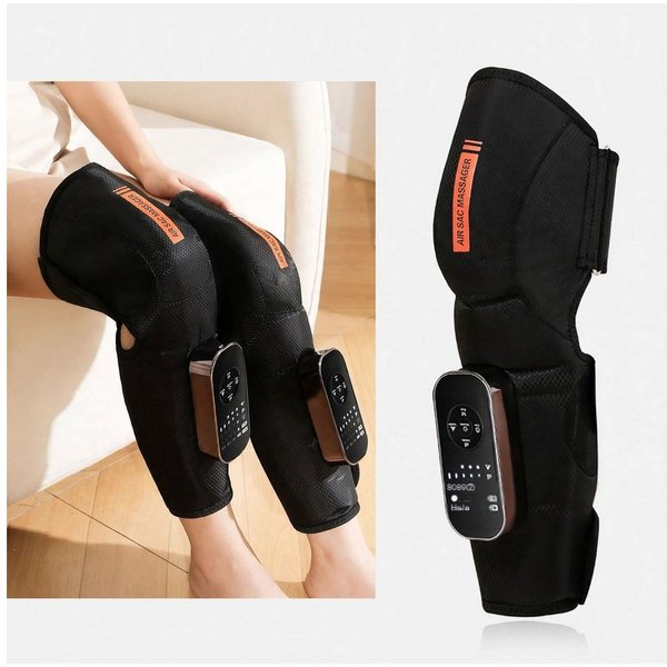 BBG Massagegerät Elektrisches Knie- und Beinmassagegerät mit Wärme, Luftdruckmassage und Vibration, 4 Massageprogramme 1-tlg., 5 Vibrationsstufen, 3 Temperaturs