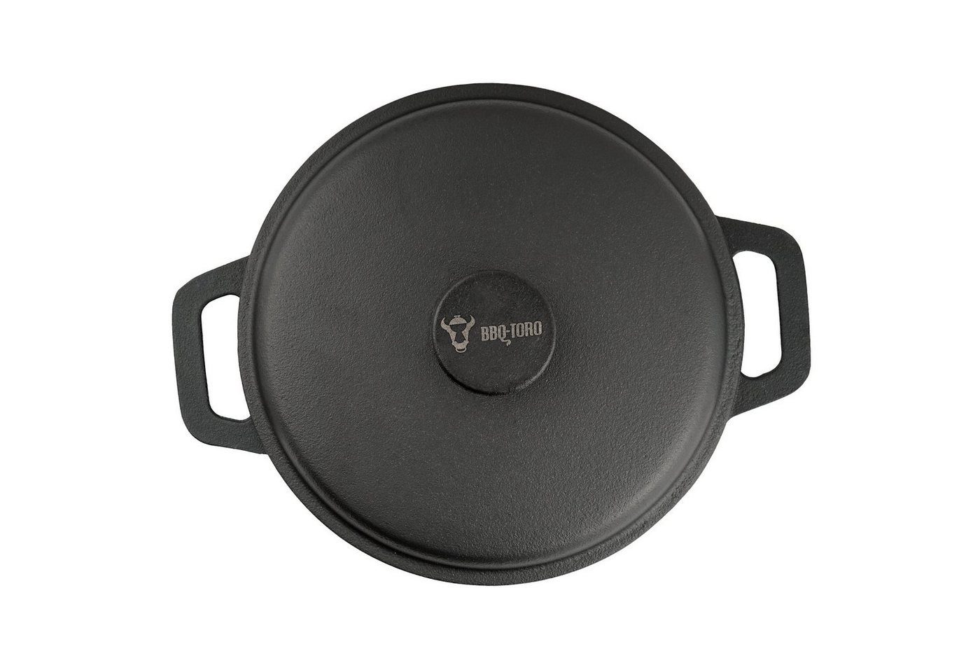 BBQ-Toro Bräter Gusseisen Cocotte, 4 Liter, Ø 22,5 cm, schwarz, rund, Bräter mit Decke, Gusseisen – Bild 4 von 4