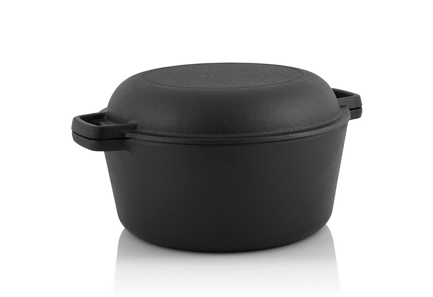 BBQ-Toro Schmortopf Gusseisen Topf 6,8 Liter, Schmortopf zum Kochen, Gusseisen – Bild 4 von 5