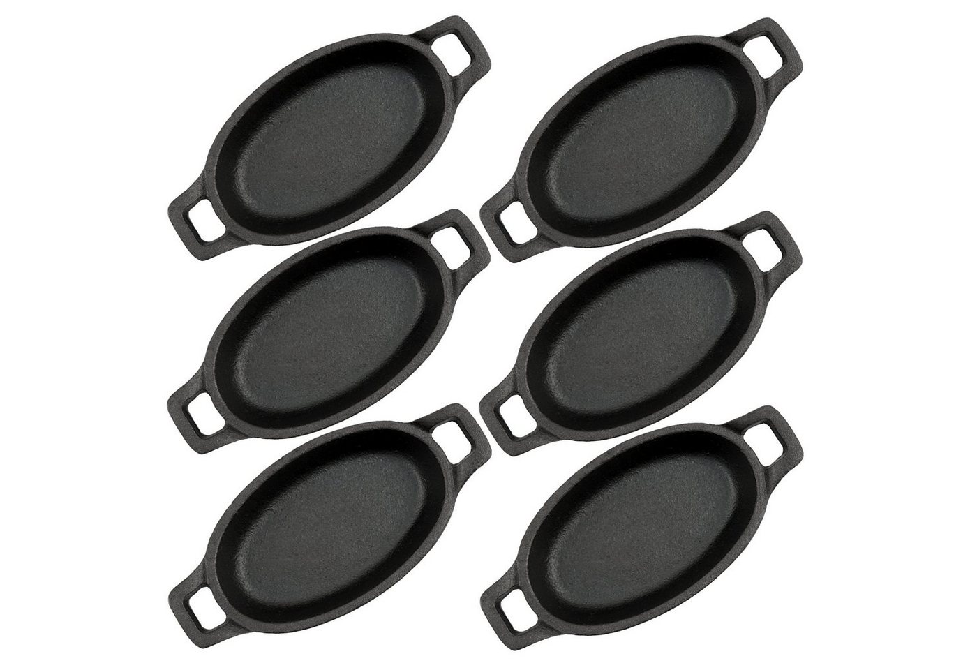 BBQ-Toro Servierpfanne Servierpfännchen Set (6-er Pack), Gusseisen Grillpfannen, Gusseisen (Set) – Bild 5 von 5