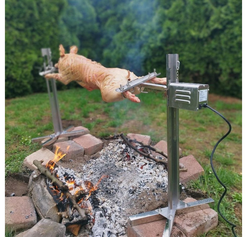 BBQ-Toro Spanferkelgrill Spanferkelgrill mit Motor, höhenverstellbarer Spießgrill, elektrisch – Bild 2 von 5