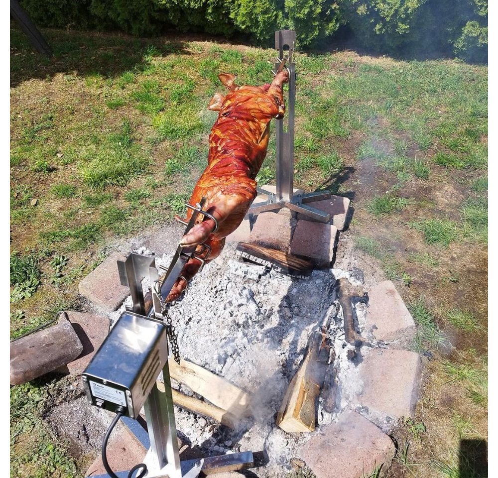 BBQ-Toro Spanferkelgrill Spanferkelgrill mit Motor, höhenverstellbarer Spießgrill, elektrisch – Bild 3 von 5