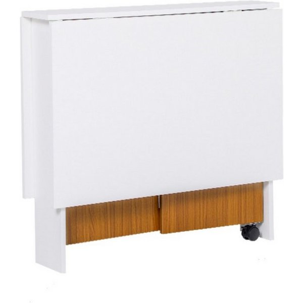BBWL Klapptisch Klapptisch mit 2 Rollen und klappbarer Tischplatte,120 x 80 x 73CM (platzsparend & vielseitig einsetzbar, moderner Küchentisch als Ess-, Arbeits