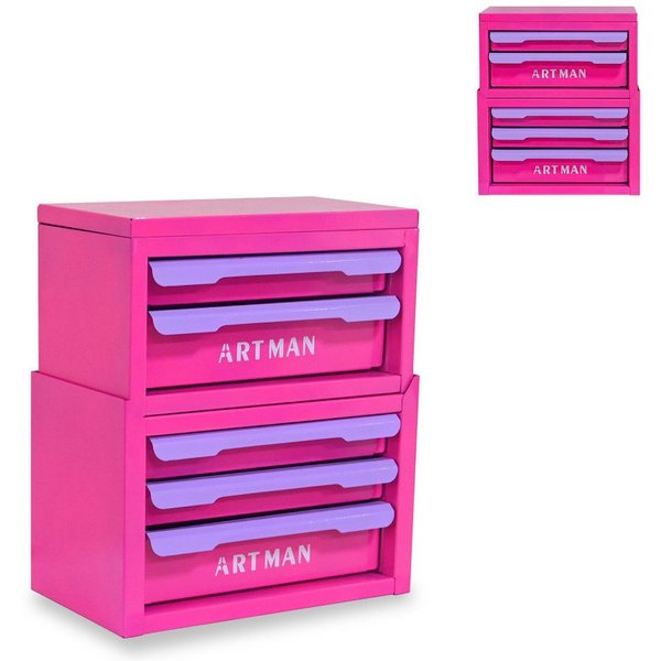 BBWL Make-Up Organizer 5 Schubladen Kosmetik Aufbewahrung Metall Schminktisch Organizer, Make-up Organizer Schubladenbox stapelbar platzsparend