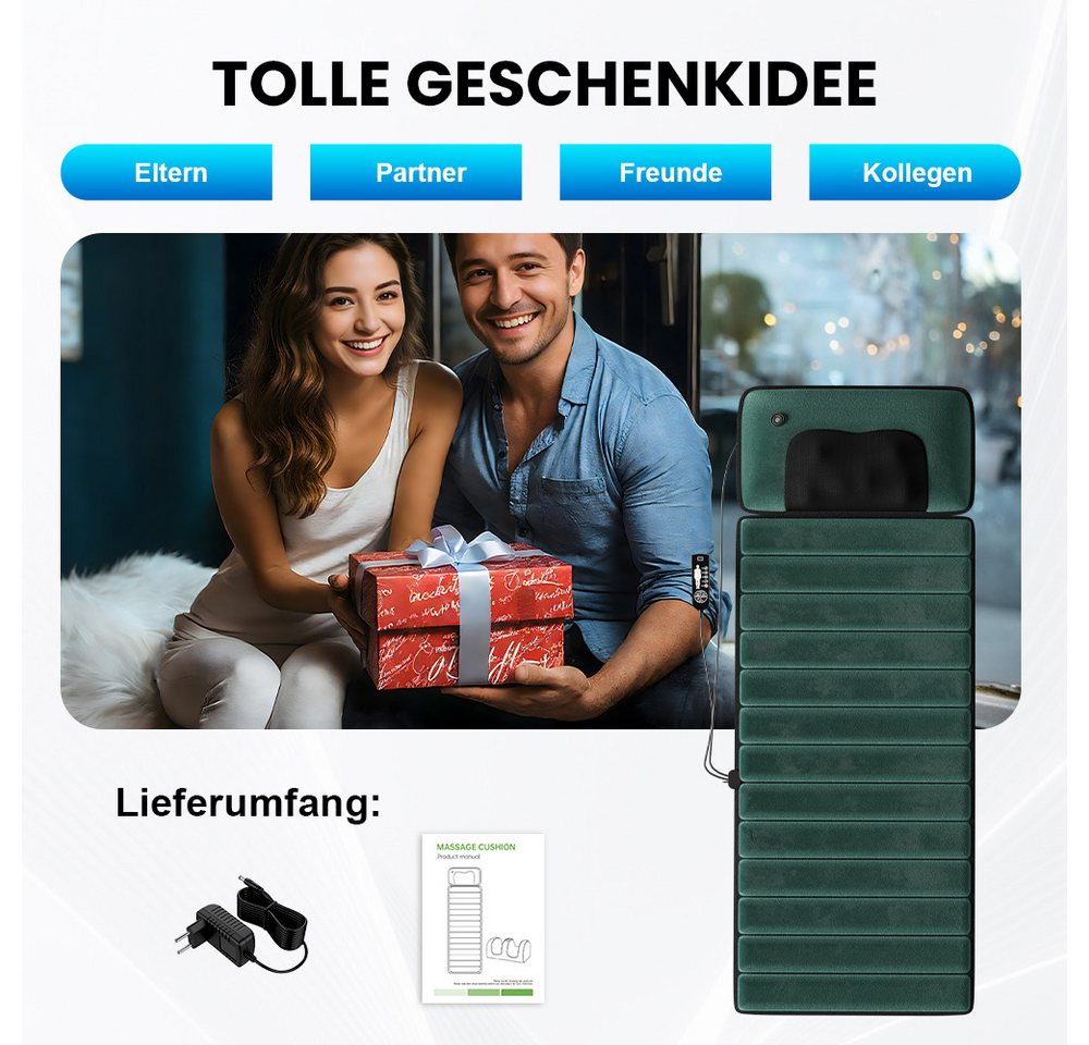 BBWL Massagematte für Schultern, Nacken, Rücken & Hüfte mit Memory-Schaum, Wärmefunktion und ergonomischem Design – Bild 5 von 5