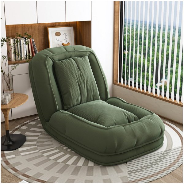 BBWL Schlafsofa 5-fach verstellbar 90–180° Multifunktions-Liege mit Kissen, Klappbares ergonomisch für Wohnzimmer Schlafzimmer Haustier geeignet