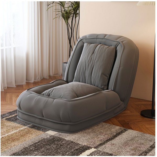BBWL Schlafsofa 5-fach verstellbar 90–180° Multifunktions-Liege mit Kissen, Klappbares ergonomisch für Wohnzimmer Schlafzimmer Haustier geeignet