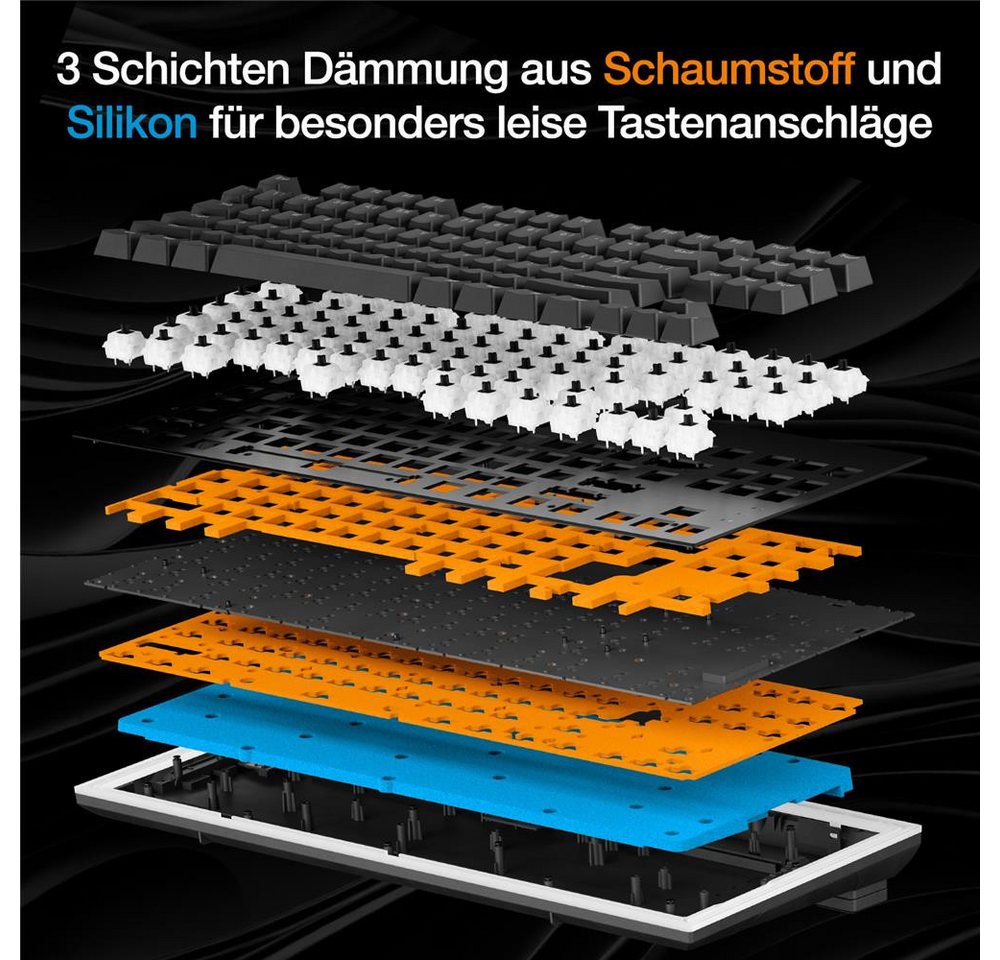 be quiet! Dark Mount Silent Tactile DE ISO keyboard – Bild 5 von 5
