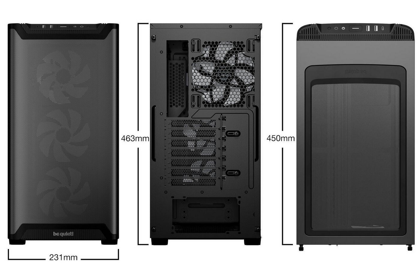 be quiet! PC-Gehäuse Pure Base 501 LX Black – Bild 2 von 5