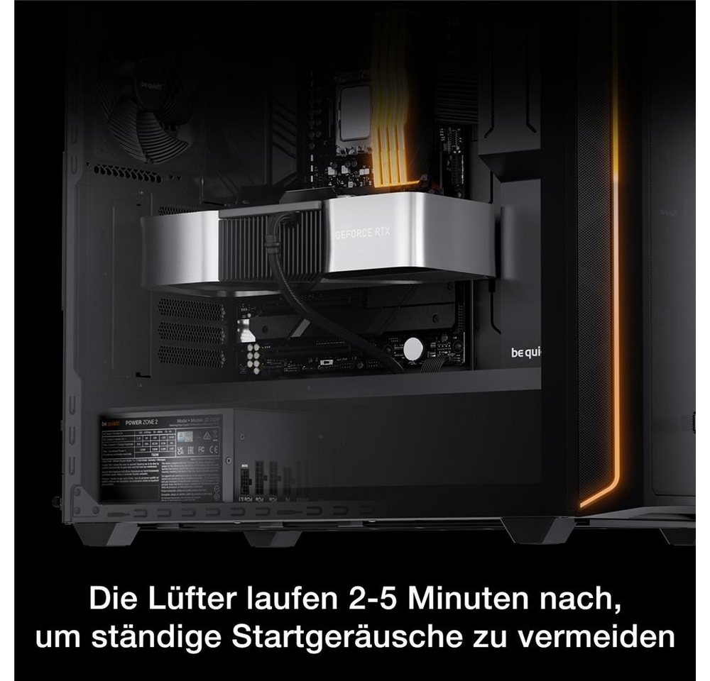 be quiet! Power Zone 2 750W PC-Netzteil (80 PLUS Platinum, ATX 3.1 und PCIe 5.1 kompatibel, 90° abgewinkelter) – Bild 4 von 5