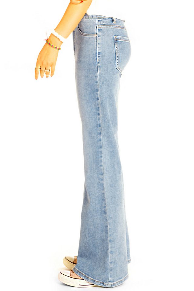 be styled Bootcut-Jeans Mid rise Bootcut Jeanshose relaxed fit hellblaue Jeans – Damen – j34k stretchig, bequem – Bild 4 von 5