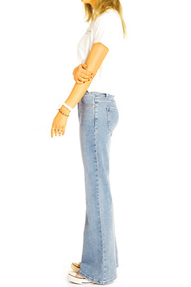 be styled Bootcut-Jeans Mid rise Bootcut Jeanshose relaxed fit hellblaue Jeans – Damen – j34k stretchig, bequem – Bild 5 von 5