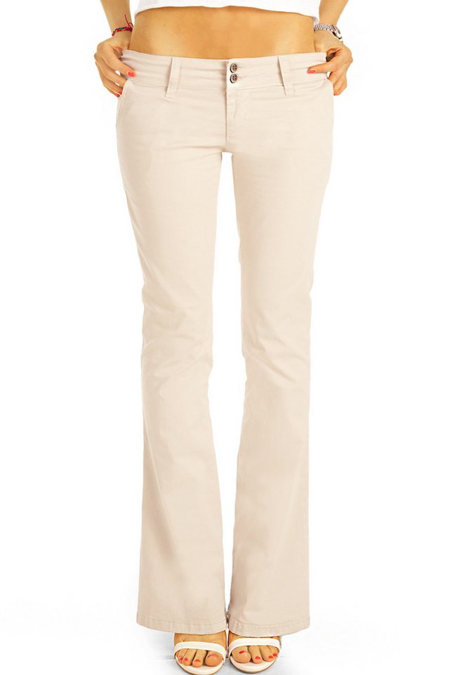 be styled Stoffhose Premium Bootcut Stoffhosen, Baumwolle Hüfthosen, Damen -B-7 – Bild 2 von 5