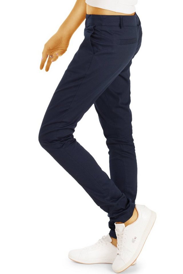 be styled Stoffhose Röhrige Damenhosen, slim fit Hüfthosen Chinohosen - Damen - h15a – Bild 3 von 5