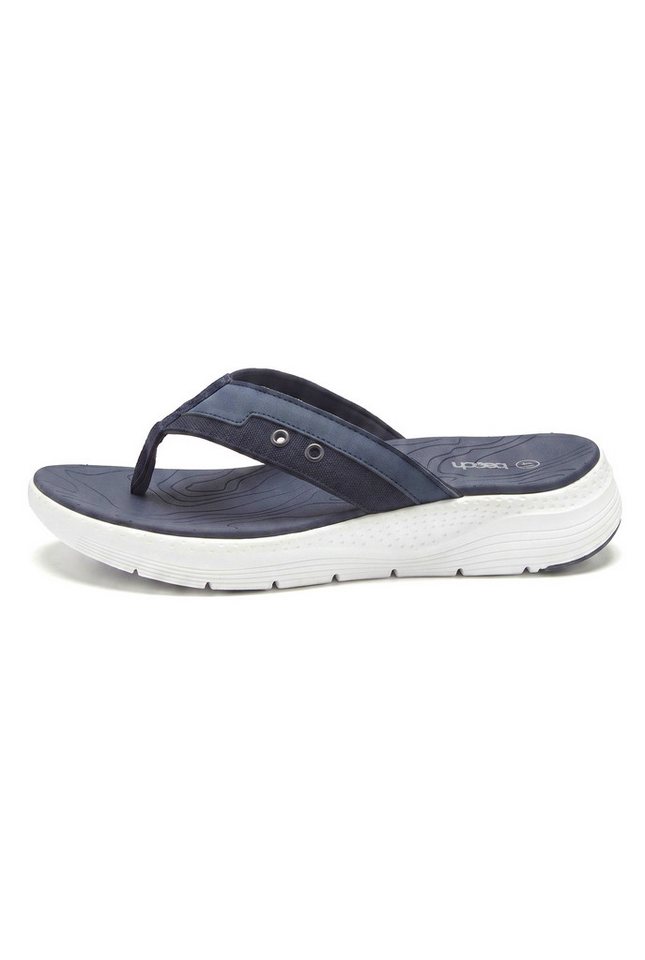 Beachtime Badelatsche, Flip Flop, Sommerschuhe, Badepantolette, Badeschlappe Badezehentrenner NEU Pantolette mit wasserabweisender und leichter Sohle VEGAN – Bild 4 von 5