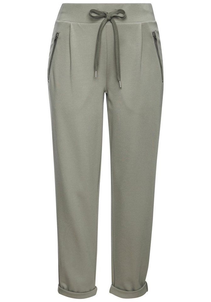 Beachtime by Lascana Schlupfhose aus softer Interlock-Ware mit Reißverschlusstaschen bequeme Joggpant mit geradem Bein, lässige Sommerhose, bügelfreie Ware – Bild 2 von 5