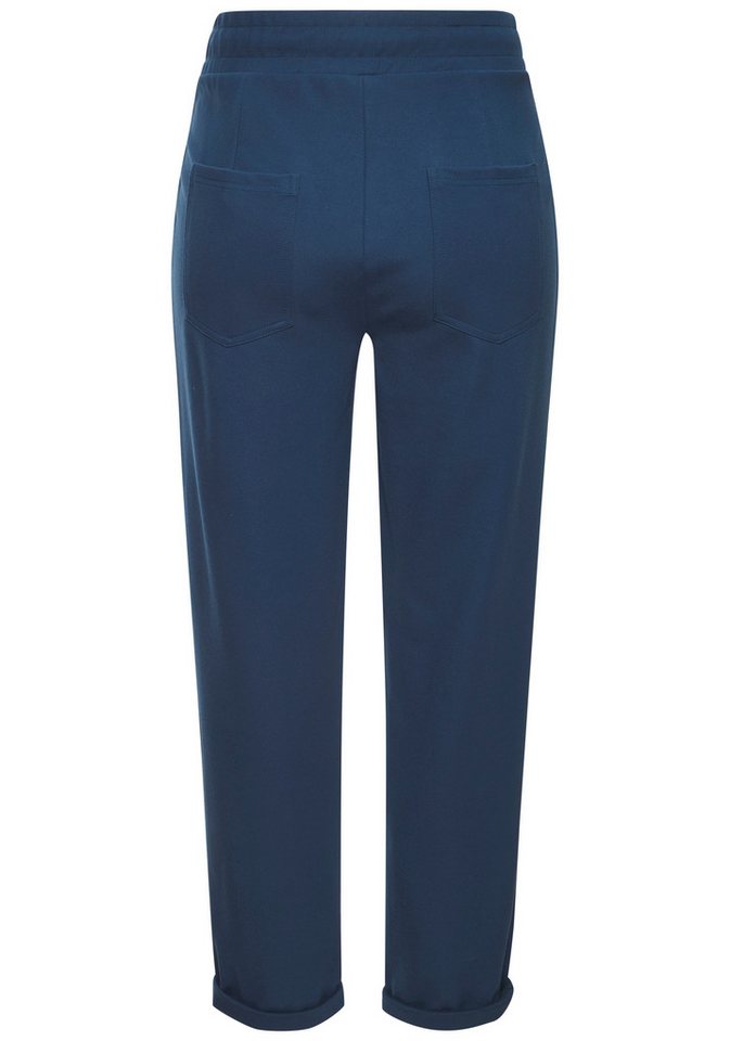 Beachtime by Lascana Schlupfhose aus softer Interlock-Ware mit Reißverschlusstaschen bequeme Joggpant mit geradem Bein, lässige Sommerhose, bügelfreie Ware – Bild 4 von 5
