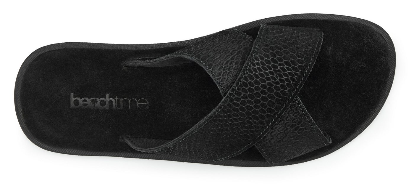 Beachtime Sommerschuhe, offener Schuh, Sandale Pantolette NEU aus weichem Leder mit leichter Sohle – Bild 3 von 5