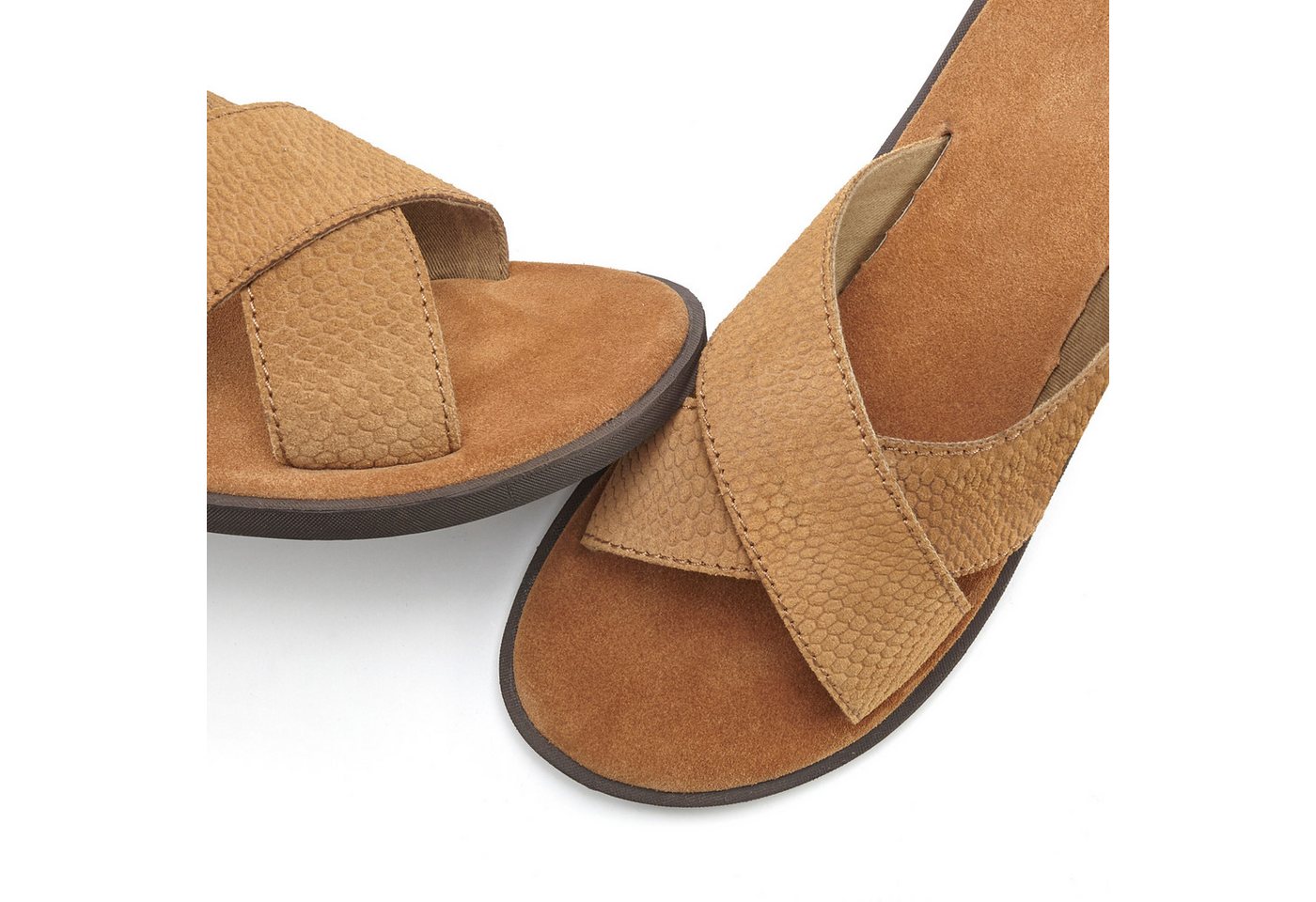 Beachtime Sommerschuhe, offener Schuh, Sandale Pantolette NEU aus weichem Leder mit leichter Sohle – Bild 3 von 4
