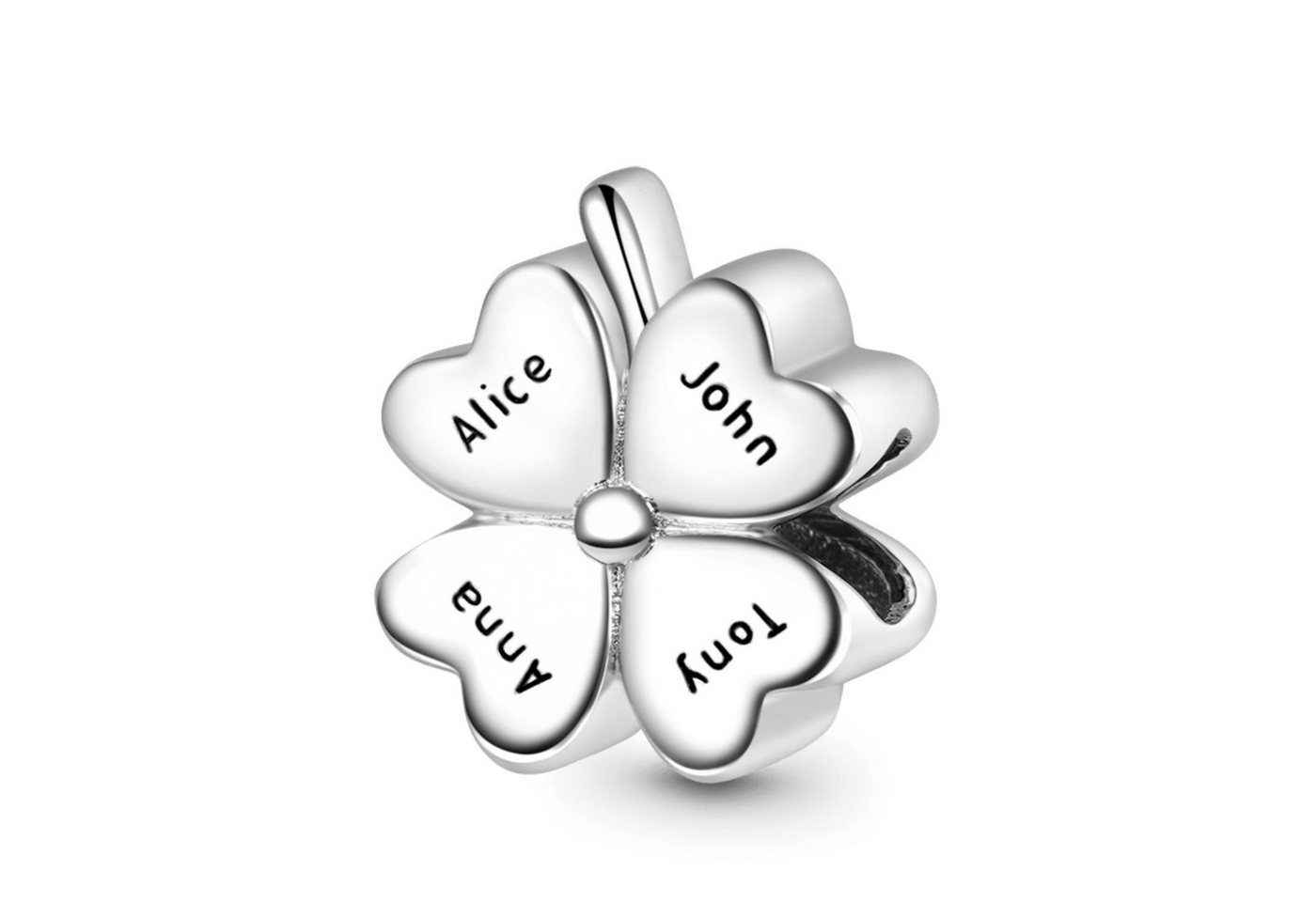 Gnoce Bead Gnoce Charm Kleeblatt GAC063 – Bild 2 von 2